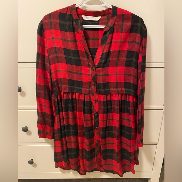 Plaid Zara Dress Size XS - Picture 1 of 3